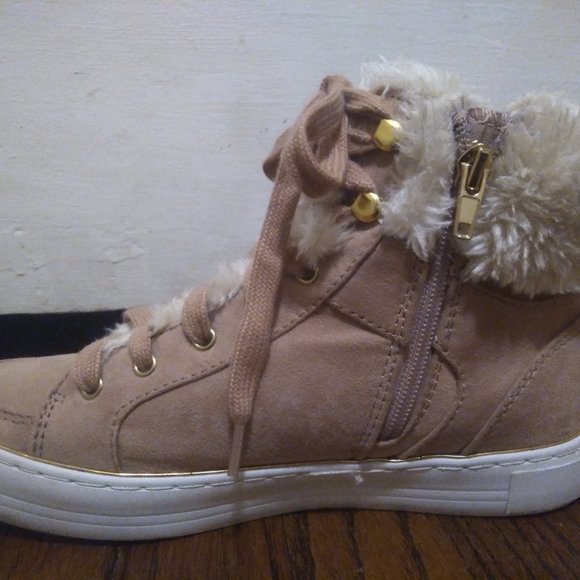 Guess Suede Fur Booties - Picture 3 of 6